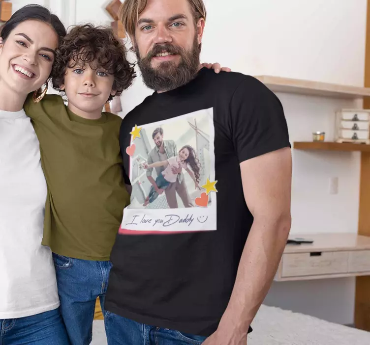 Ljubim te očka očetovska srajca - TenStickers