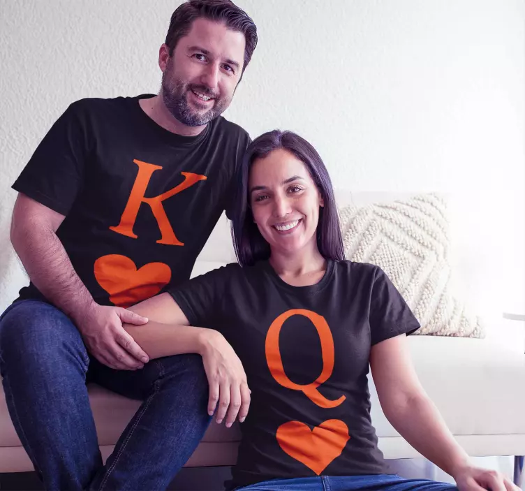 Majica kraljice in kralja pokra - TenStickers