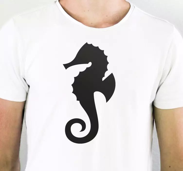 Majica po meri silhueta morskega konja - TenStickers