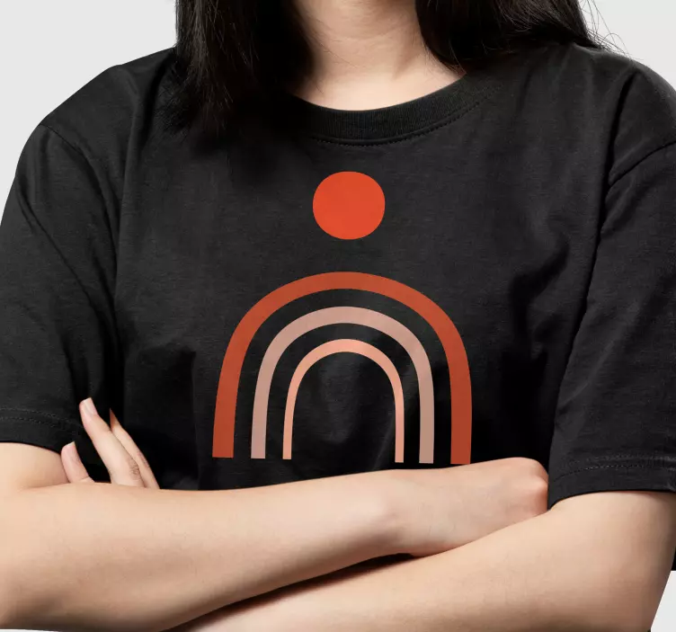 Mavrična majica s kratkimi rokavi po meri - TenStickers