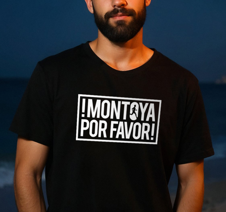 montoya por favor majica - TenStickers