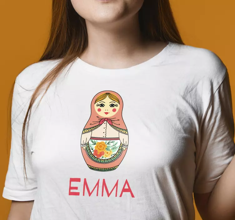 Personalizirana ruska lutka po meri majica - TenStickers