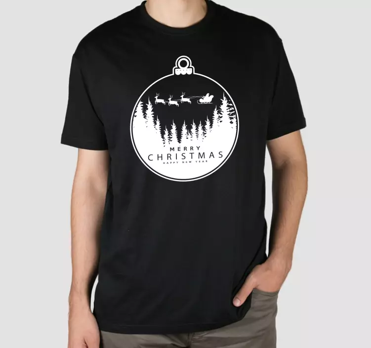 Sani ornament božična majica - TenStickers