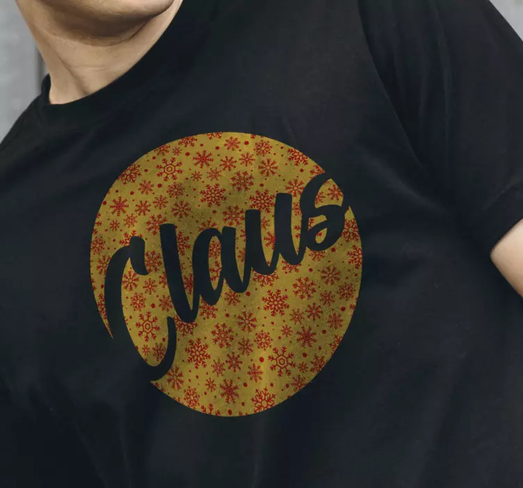 Snežinke prilagodljiva božična majica - TenStickers