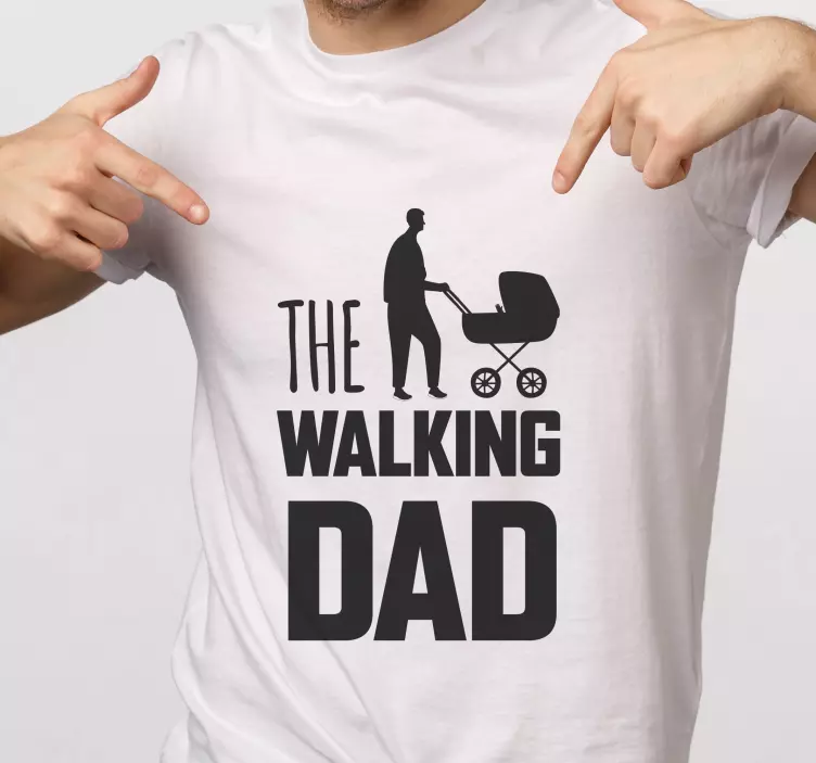 Sprehajalna majica dan očetov punca - TenStickers