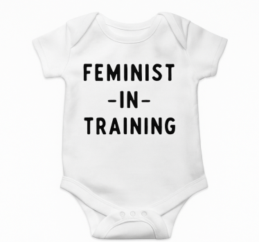 Dojenčkova majica feministka v usposabljanju - TenStickers