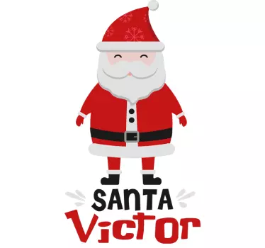 Božična majica santa clausa in hohoho - TenStickers