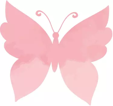 Roza metulji ženska majica - TenStickers