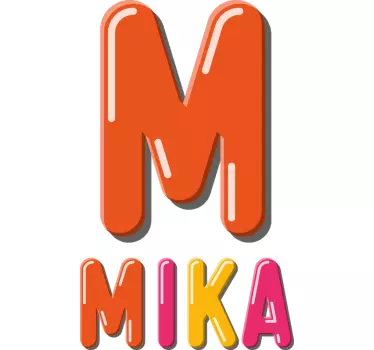 Prva črka je za ime majica otroška majica - TenStickers