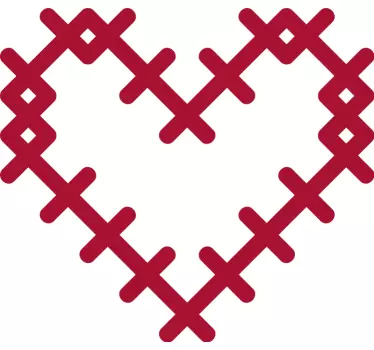 Majica s šik motivom srca - TenStickers