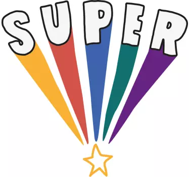 Super colorful rays majica - TenStickers