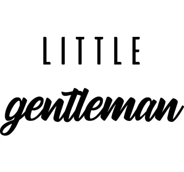 Little gentleman outfit dojenčkova majica - TenStickers