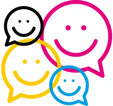 Cheerful faces collection majica - TenStickers