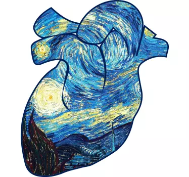 Majica z zvezdico vincent van gogh z navdihom - TenStickers