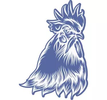 Eleganten potisk petelina majica - TenStickers