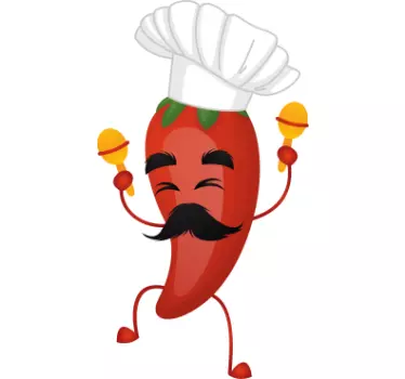 Majica z grafiti iz risank chilli chef - TenStickers