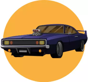 Majica za risanje avtomobilov z mišicami - TenStickers