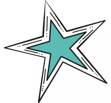 Stylish star statement majica - TenStickers