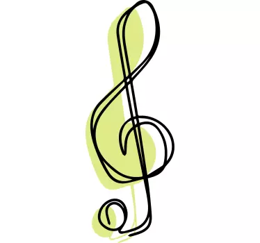 Majica z dizajnom glasbene note - TenStickers