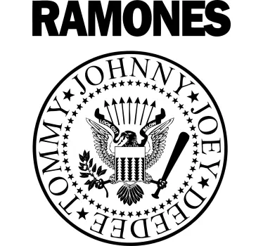 Majica z logotipom ramones - TenStickers