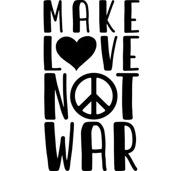 Create affection, not conflict majica - TenStickers
