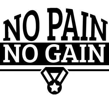 Motivational fitness phrase majica - TenStickers