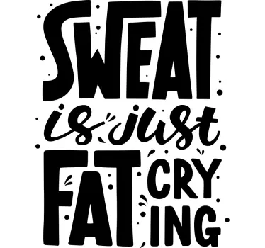 Motivacijski fitnes majica - TenStickers