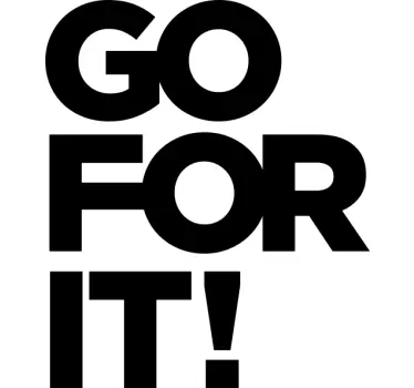 Motivational message wear majica - TenStickers