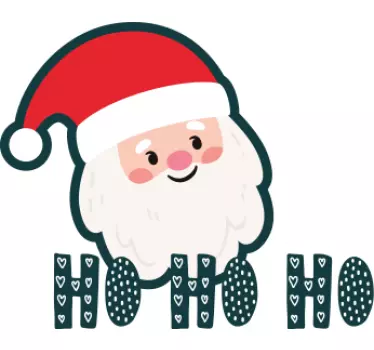 Božičkova majica "ho ho ho". - TenStickers