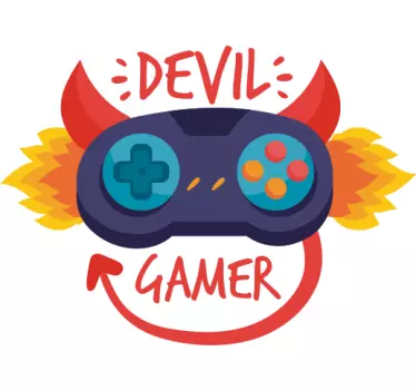 Majica devil gamer controller - TenStickers