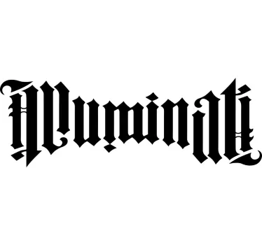 Majica z ambigramom illuminati - TenStickers