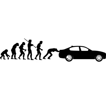 Evolucija moške avtomobilske majice - TenStickers