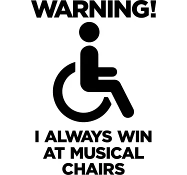 Smešna majica za invalide - TenStickers