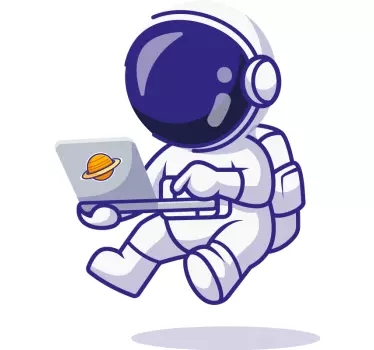 Astonavtska majica za prenosni računalnik - TenStickers