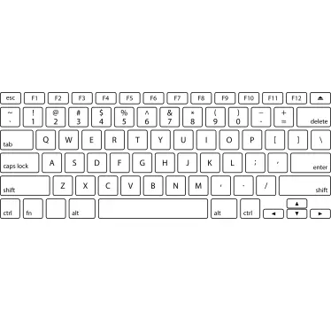 Tipkovnične tipkeTipkovnične tipke majica - TenStickers