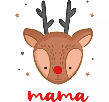 Razkošne božične nosilkeRazkošne božične jelene božična majica - TenStickers