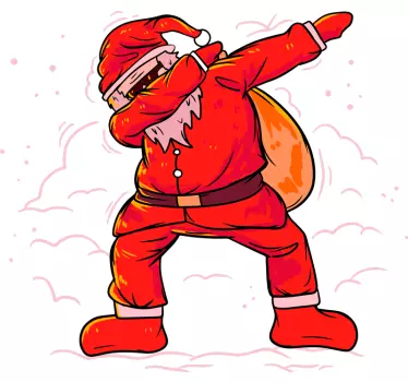 Santa Claus "dab"Santa Claus "dab" božična majica - TenStickers