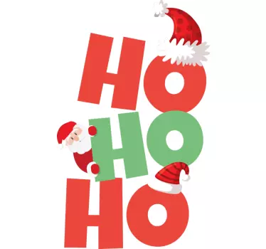 Ho Ho Ho božična majica - TenStickers
