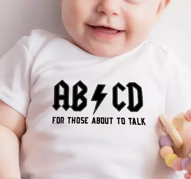 Abc charm for kids dojenčkova majica - TenStickers