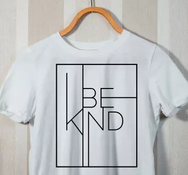 Be kind statement apparel majica - TenStickers