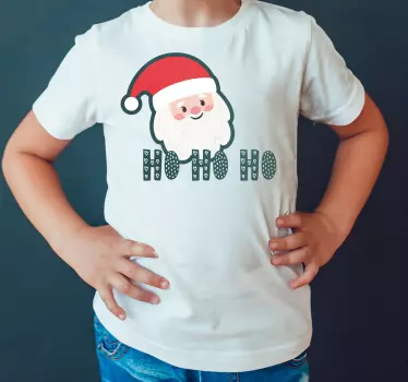 Božičkova majica "ho ho ho". - TenStickers