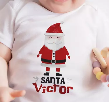 Božična majica santa clausa in hohoho - TenStickers