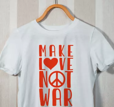 Create affection, not conflict majica - TenStickers
