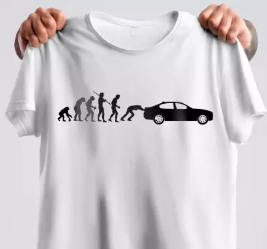 Evolucija moške avtomobilske majice - TenStickers
