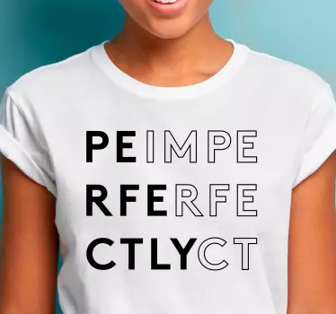 Imperfectly perfect style majica - TenStickers