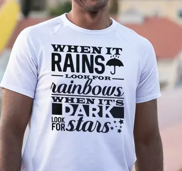 Inspiring positive outlook majica - TenStickers