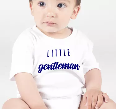 Little gentleman outfit dojenčkova majica - TenStickers