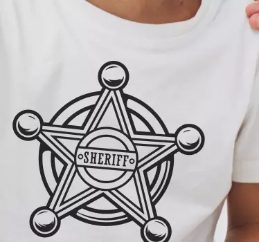 Majica s simbolom šerifove zvezde - TenStickers