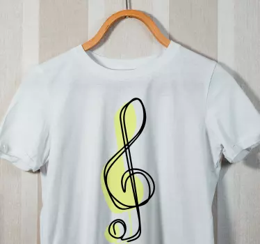 Majica z dizajnom glasbene note - TenStickers