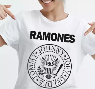 Majica z logotipom ramones - TenStickers